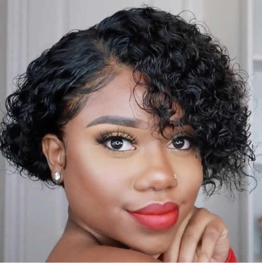 Fashion Hot Short Bob Wig Pixie Cut Curls
